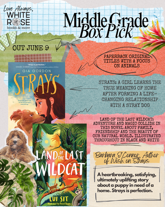 Middle Grade Book Subscription Box: JUNE Selection: Strays and Land of the Lost Wildcat