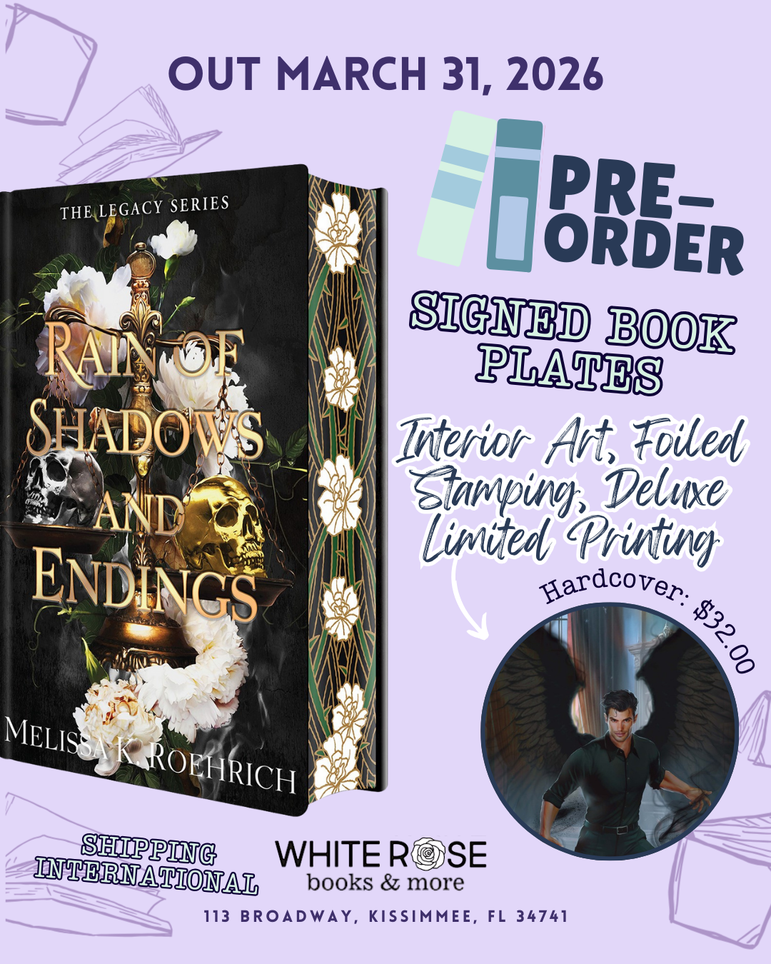 Pre-Order: Rain of Shadows and Endings: Deluxe Limited Edition (The Legacy) by Melissa K. Roehrich (SIGNED BOOKPLATE)