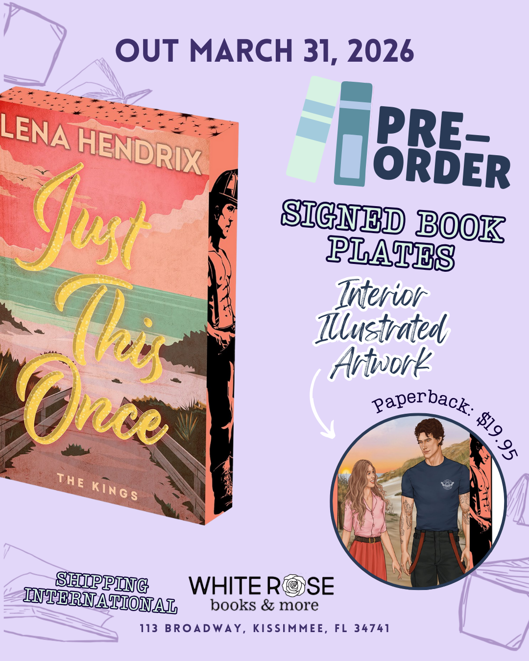 Pre-Order: Just This Once: Deluxe Limited Edition by Lena Hendrix (Signed Book Plate)
