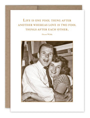 Life is a Fool | SM671 |  Anniversary Cards