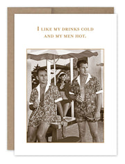 Drinks Cold Men Hot Card | SM680 | Birthday Cards