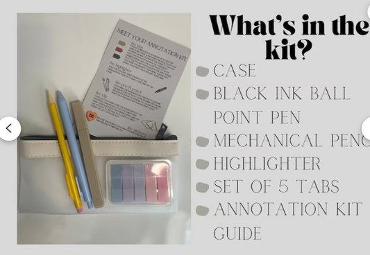 Maddie Fox (Shop Book Fox) Emergency Annotation Kit | Reading Annotation Supplies | Reading Log | Annotating Kit | Bookish Merch | Bookish Gifts