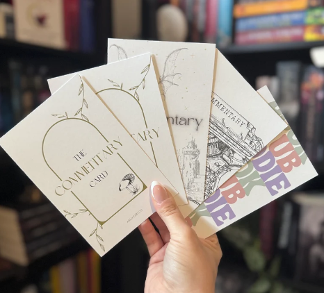 Maddie Fox (Shop Book Fox) Commentary Cards | Book Lovers | Book Accessories | Bookish Gifts | Bookclub Book Review | 4”x6”