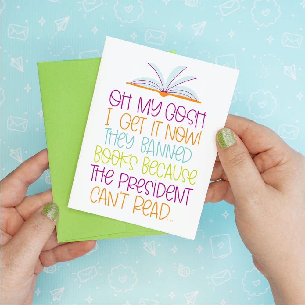 Colette Paperie - Donald Trump Banned Books Funny Greeting Card