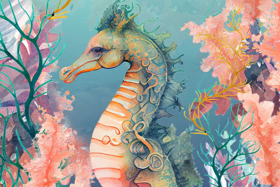 Micro Puzzles - Seahorse - Marine Life for Outdoor Adventure Scuba