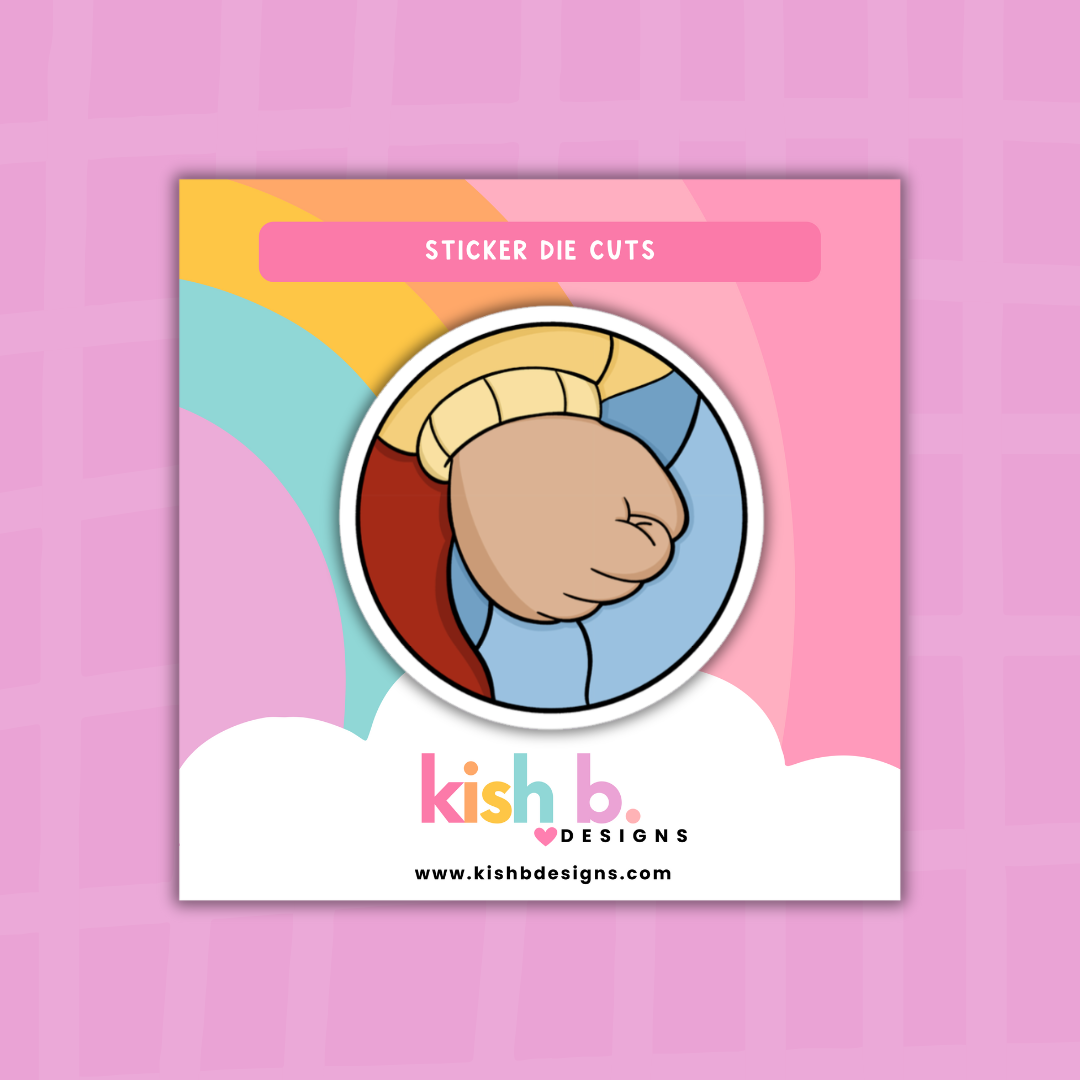 Simply Me, Kish - Mr. Read's Fist  | Sticker Die Cut