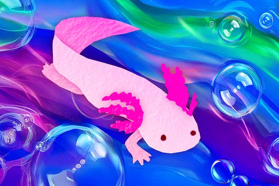 Micro Puzzles - Axolotl Trendy Jigsaw gift
