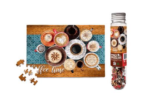 Micro Puzzles - Coffee Mini Jigsaw Puzzle - Mug Table Latte tea Impulse buy