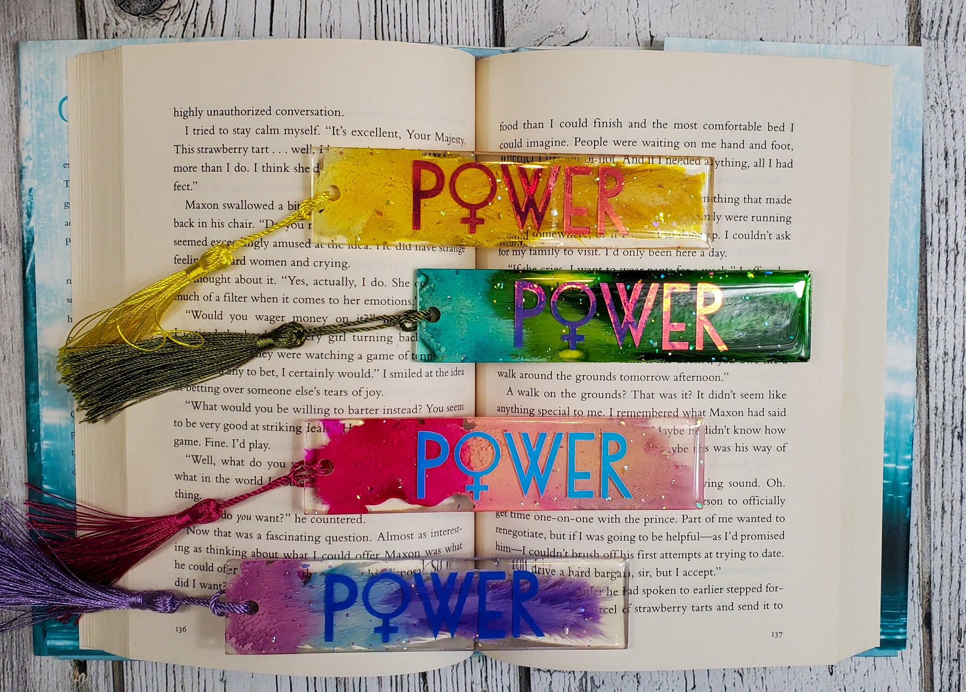 August Box - Resin Bookmarks - bibliophileprints