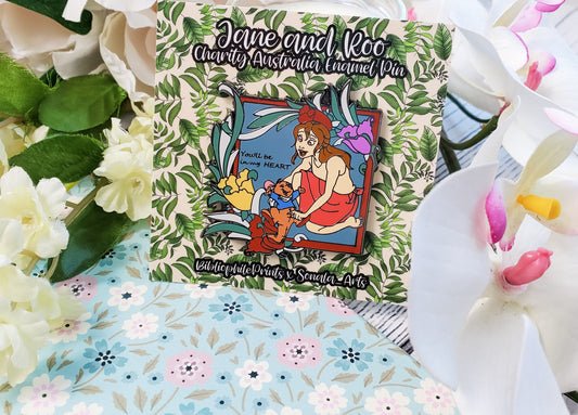 Jane and Roo Enamel Pin BENEFITS AUSTRALIA ITEM - bibliophileprints