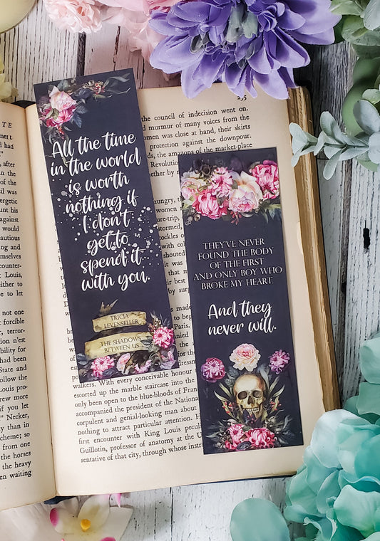 The Shadows Between Us by Tricia Levenseller Quotes Double Sided Bookmark - bibliophileprints