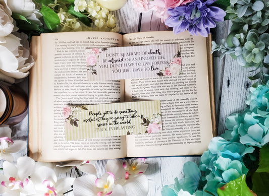 Tuck Everlasting Quotes Double Sided Bookmark - bibliophileprints