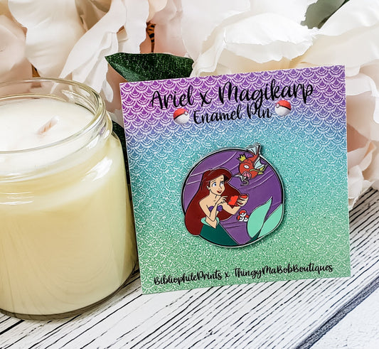 Ariel x Magikarp Enamel Pin - bibliophileprints