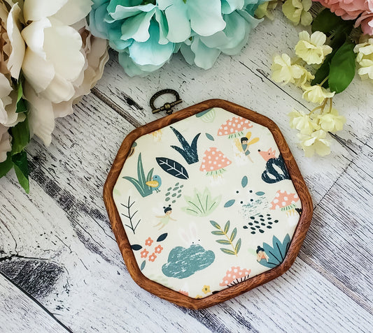 Fairy Garden - White Pin Hoops - bibliophileprints