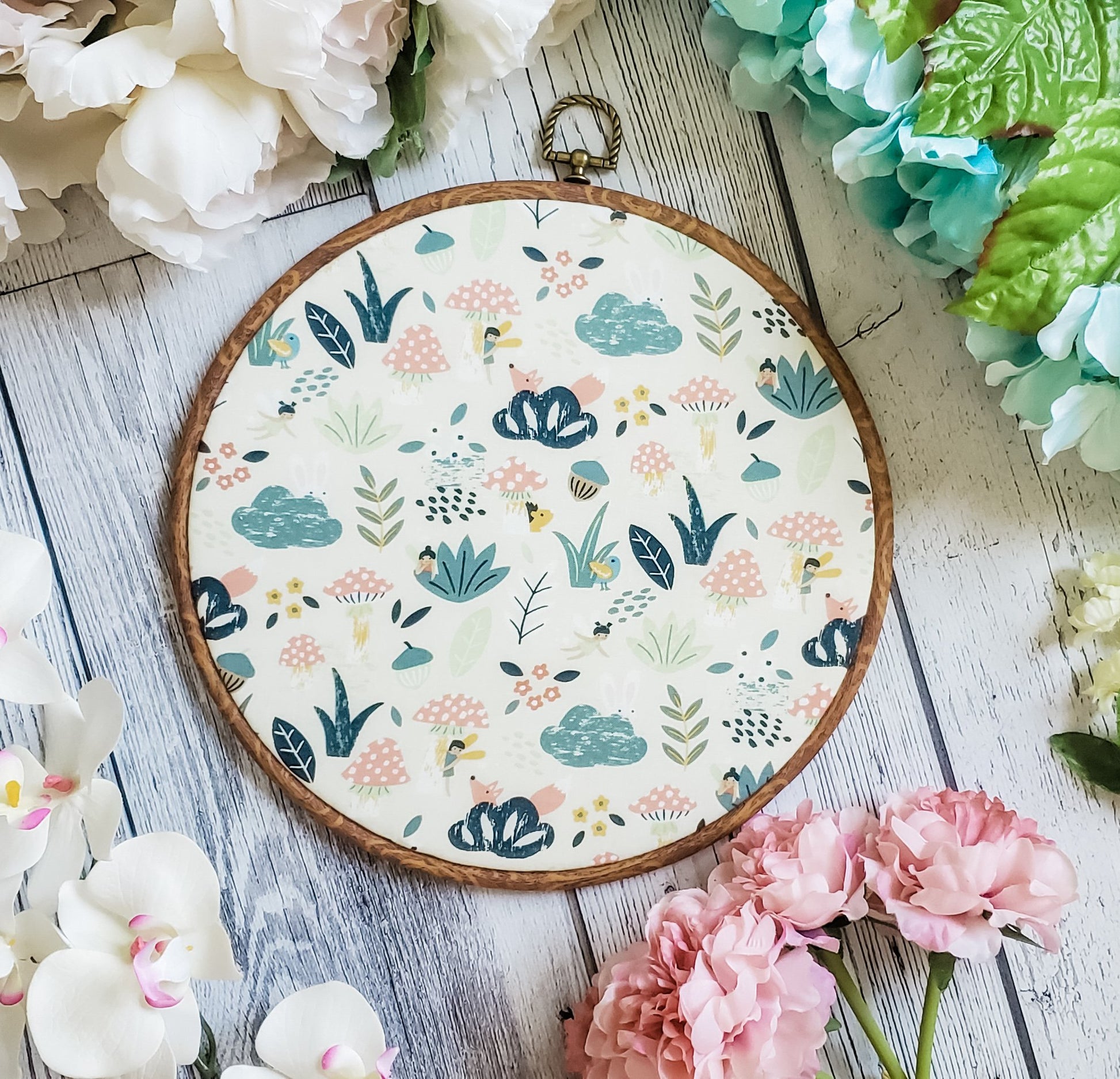 Fairy Garden - White Pin Hoops - bibliophileprints