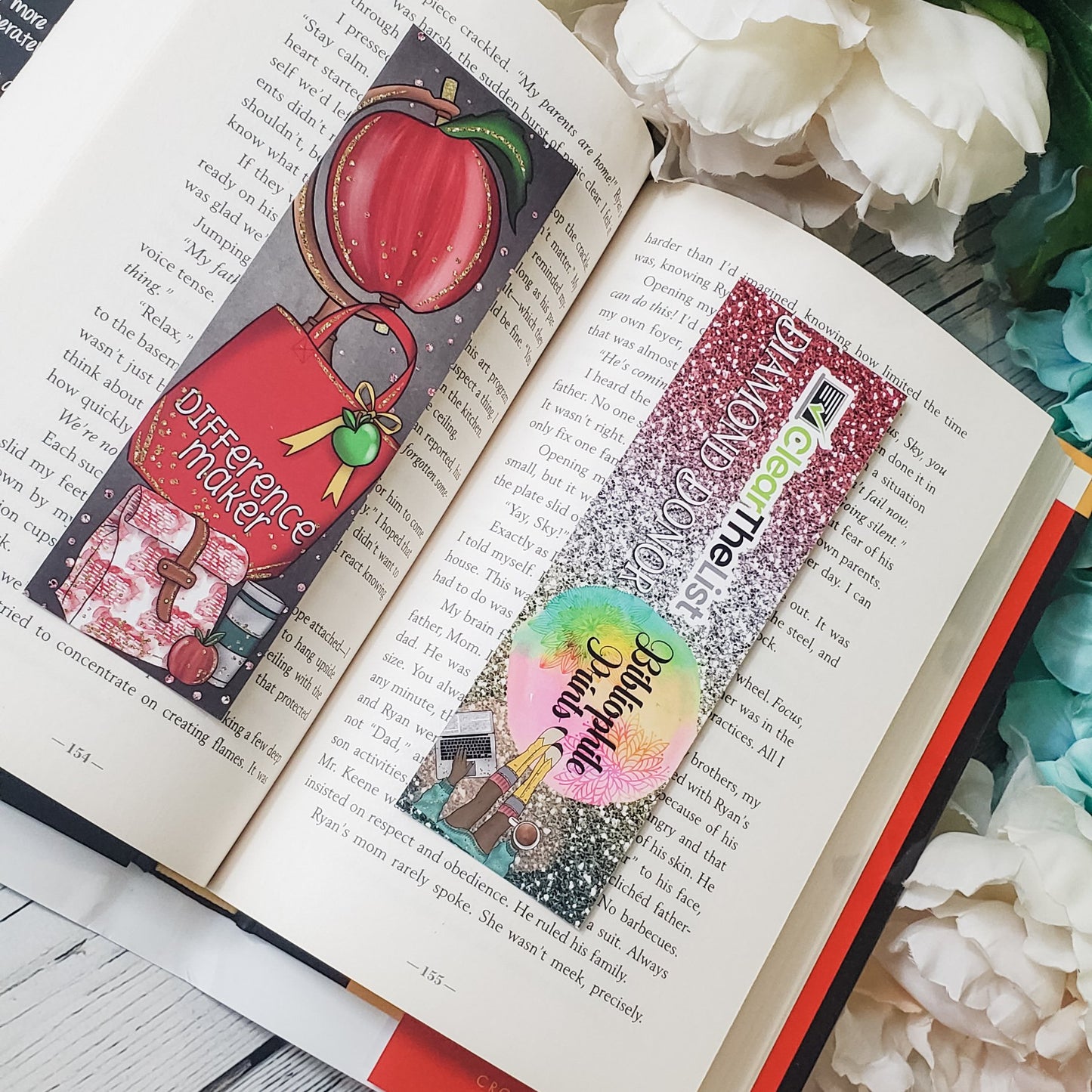 CleartheList Foundation Official Donor Bookmark: Diamond Donor, Double Sided Bookmark - bibliophileprints