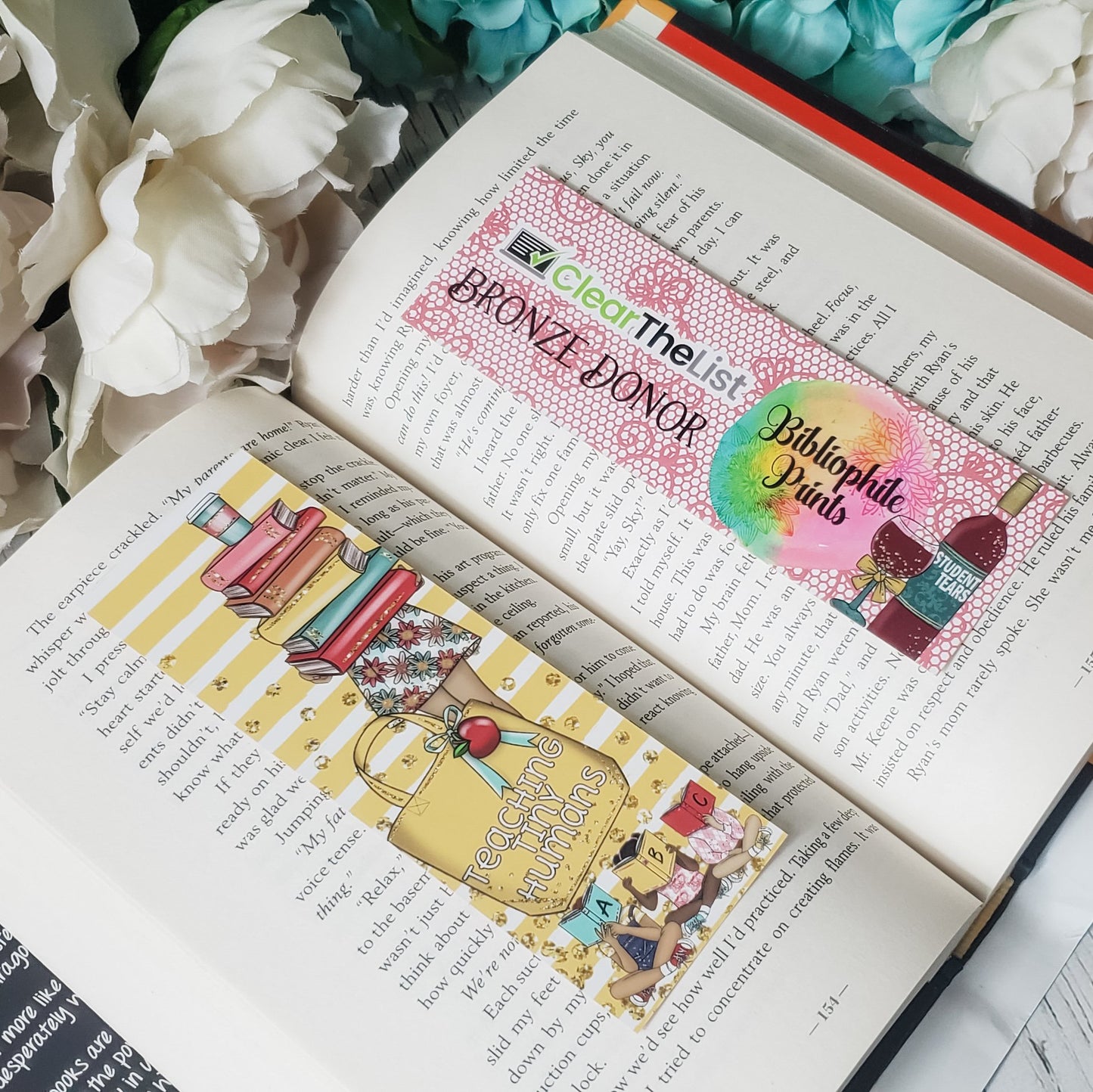 CleartheList Foundation Official Donor Bookmark: Bronze Donor, Double Sided Bookmark - bibliophileprints
