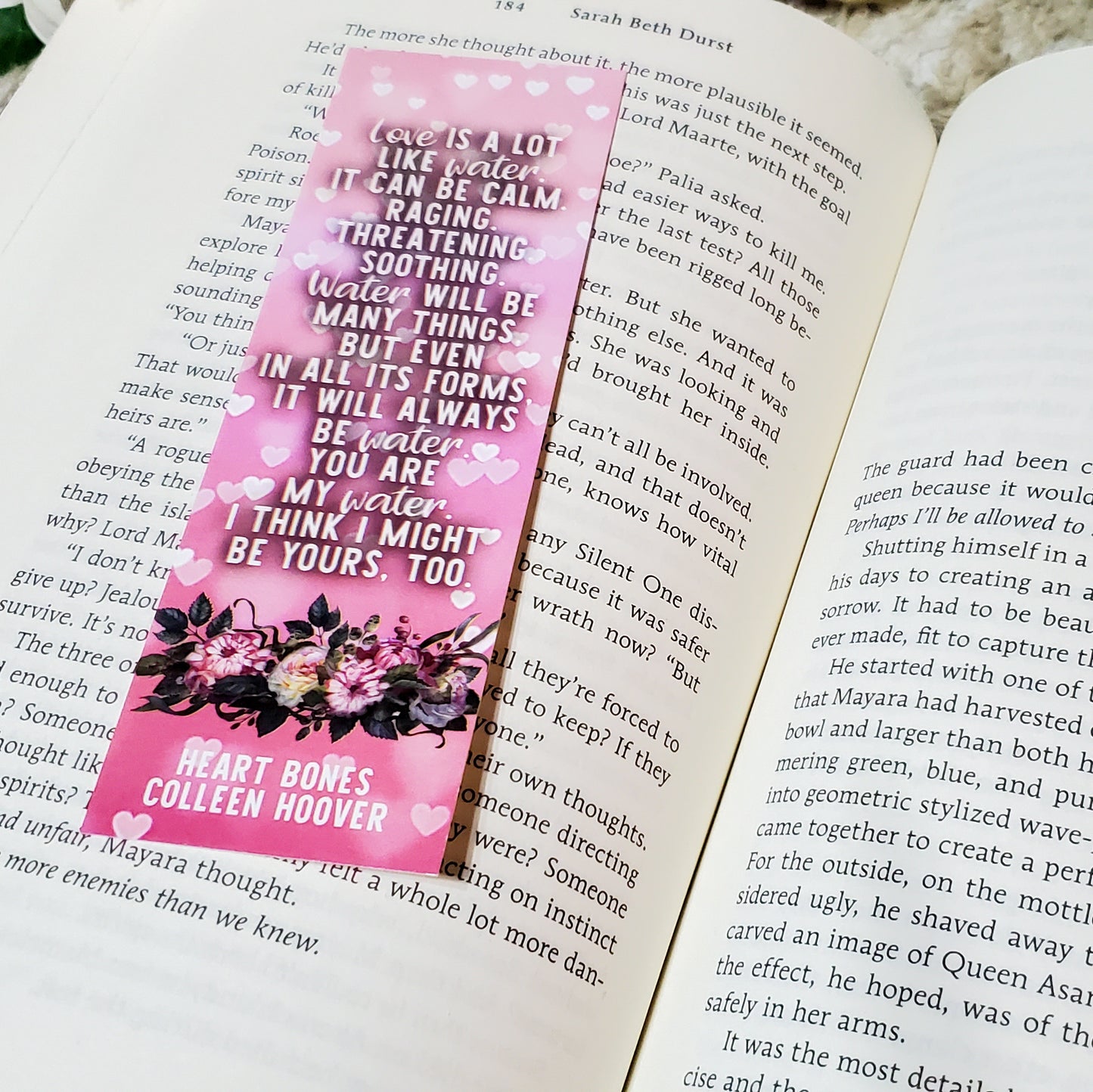 Heartbones by Colleen Hoover Bookmark