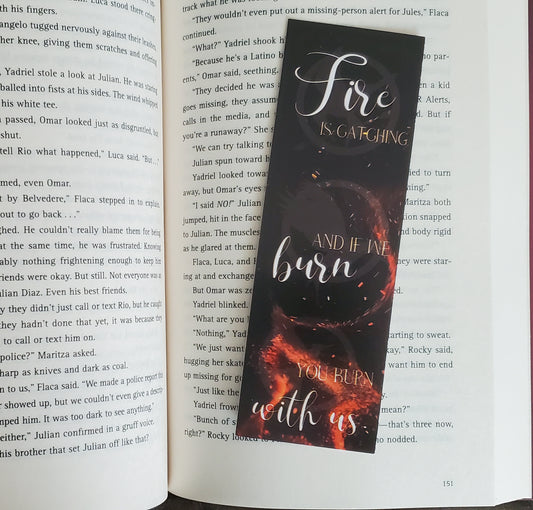 The Hunger Games Bookmark - Fire is Catching