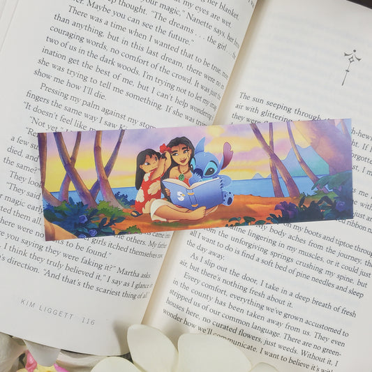 Island Princess Reading to Island Girl and 626 Scene Bookmark