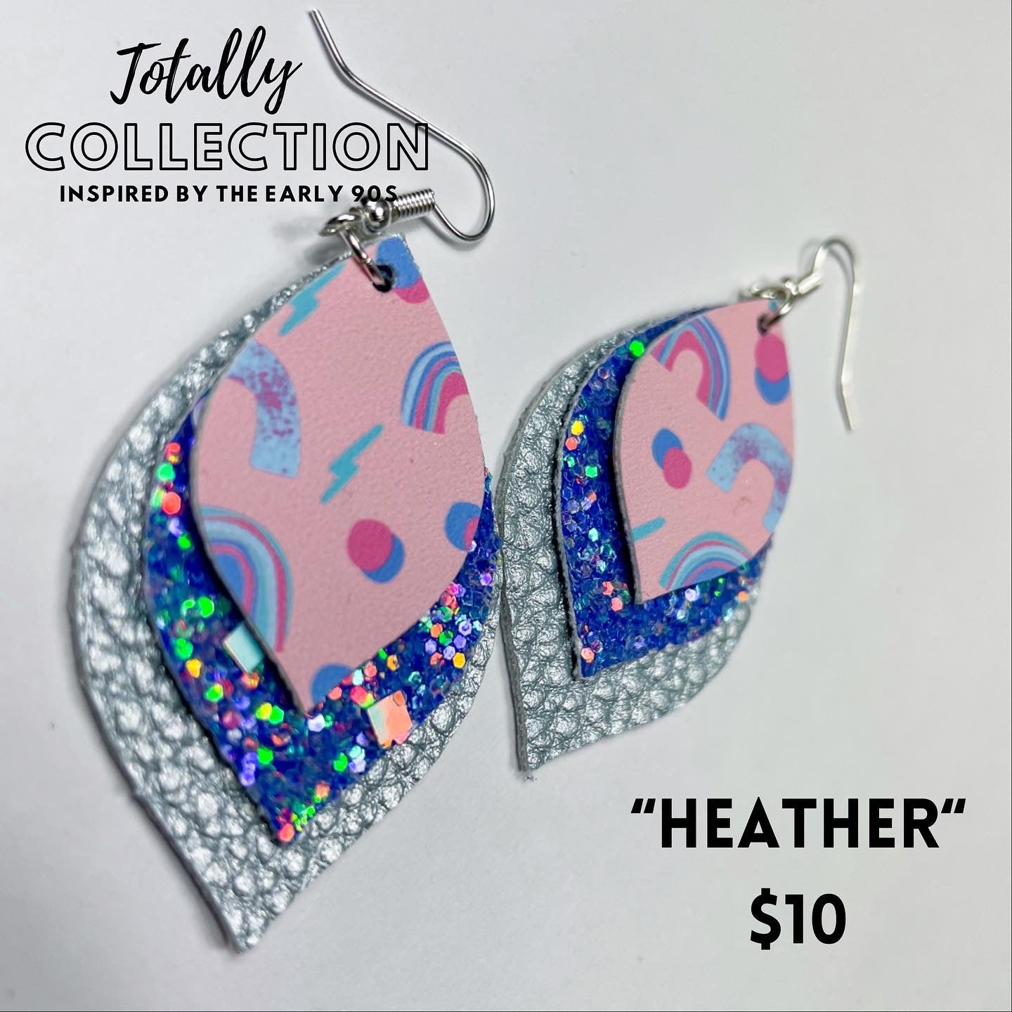 Totally 90s Collection Earrings | Heather Style Dangle Earrings | Layered Bell Petal Shape