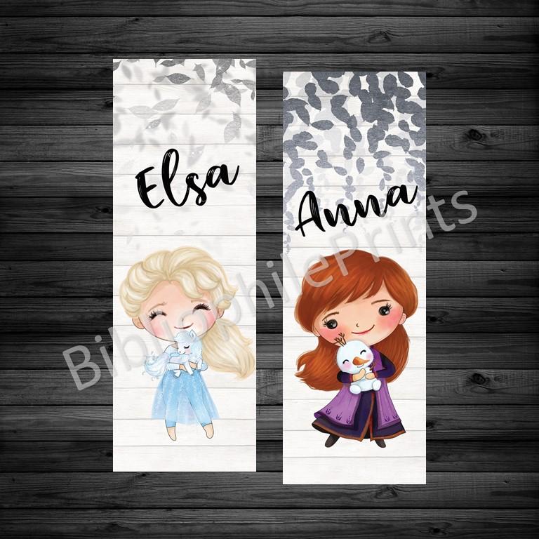 Elsa and Anna Double Sided Bookmark - bibliophileprints