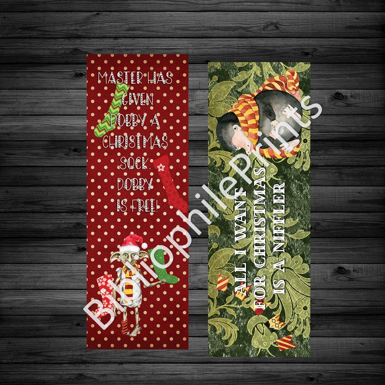 Christmas Wizards - Creatures  Double Sided Bookmark