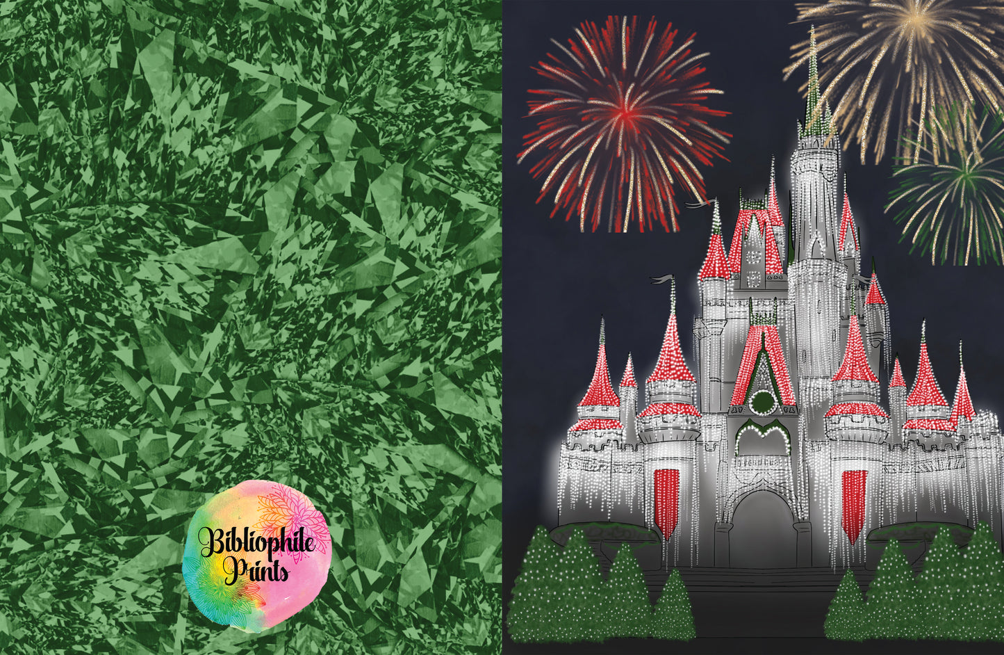 Magic Castle Christmas Greeting Card