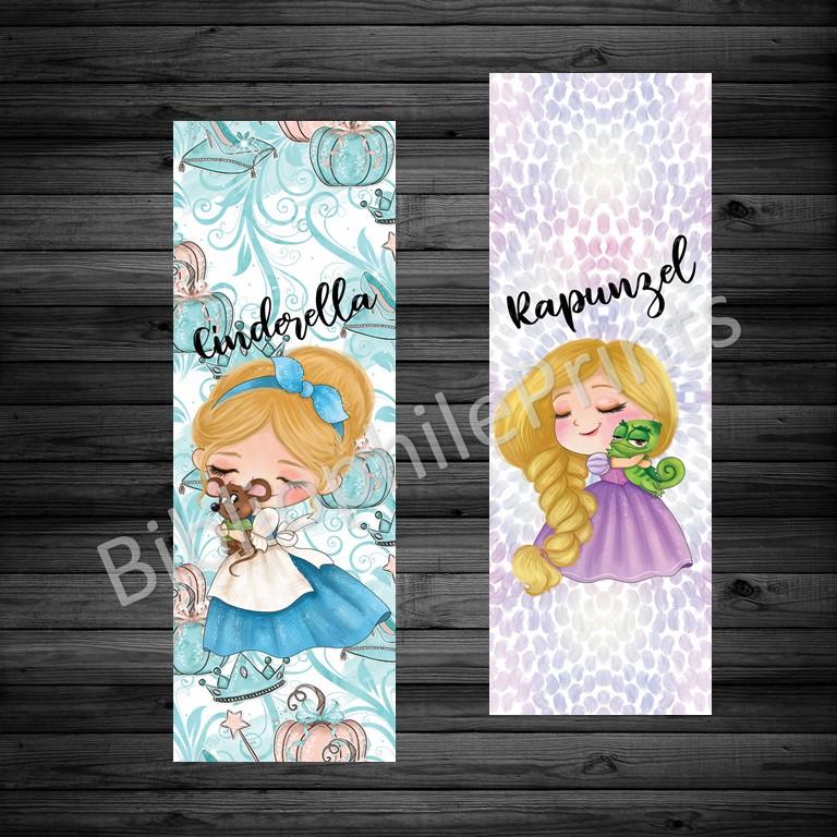 Cinderella Rapunzel Double Sided Bookmark - bibliophileprints