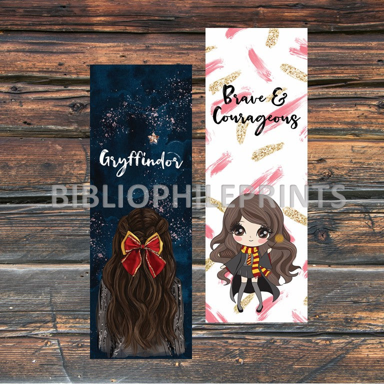 House of Brave Girl Double Sided Bookmark - Brunette, Light Skin