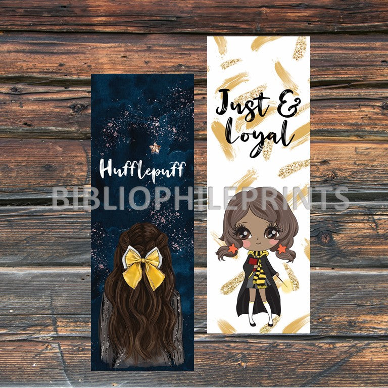 House of Loyal Girl Double Sided Bookmark - Brunette, Dark Skin