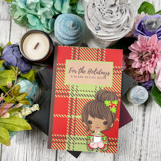 For the Holidays: A Blank Recipe Book: 6x9 Inches, 50 pages, recipe book, Christmas Food Recipes, Blank recipe book, Christmas Gift, Winter Holiday Gift