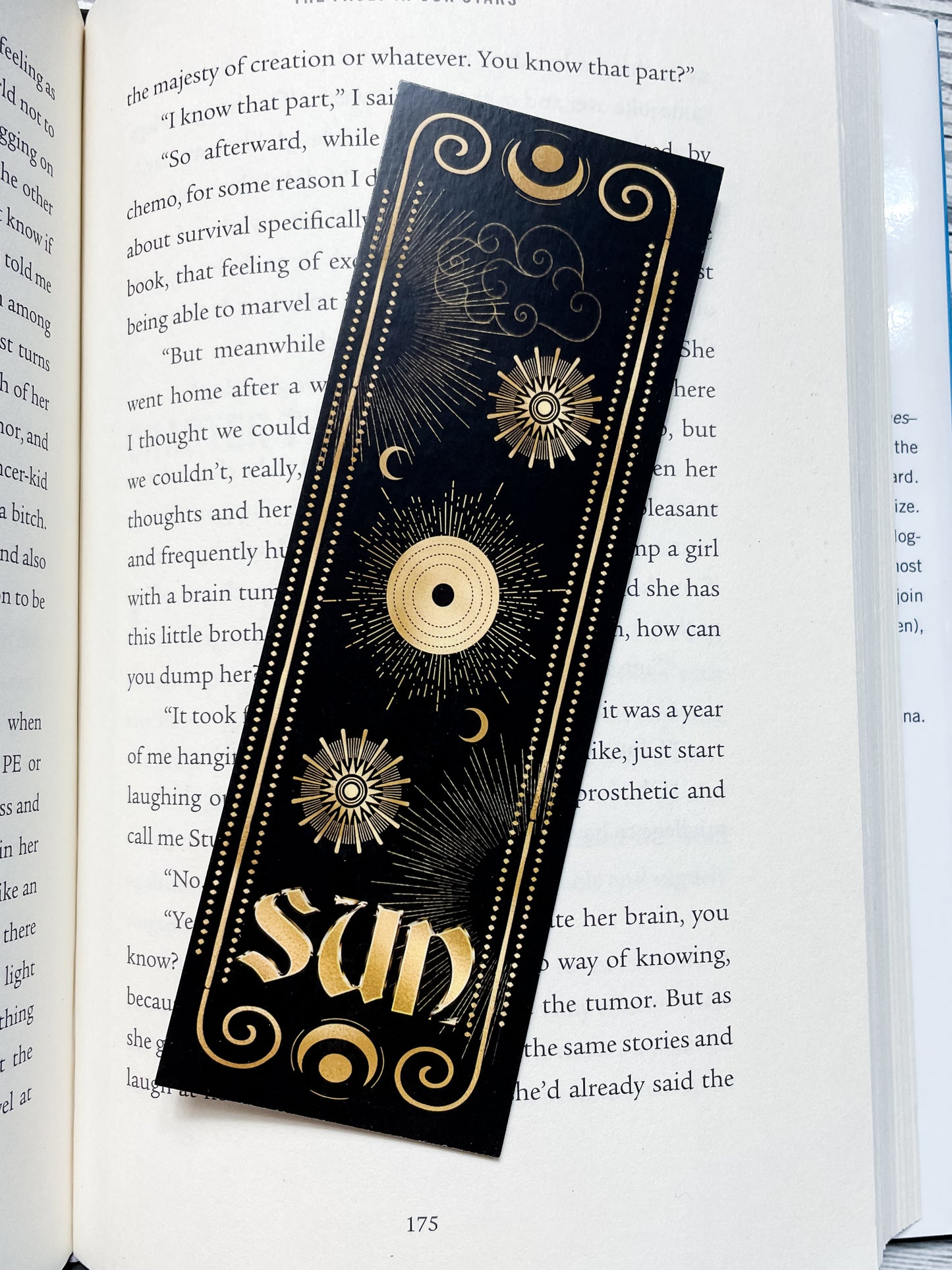 Sun Tarot Card Inspired Bookmark