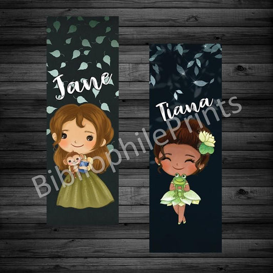 Jane and Tiana Double Sided Bookmark - bibliophileprints