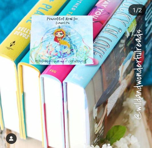 Princesses Read Too - Mermaid Princess Enamel Pin