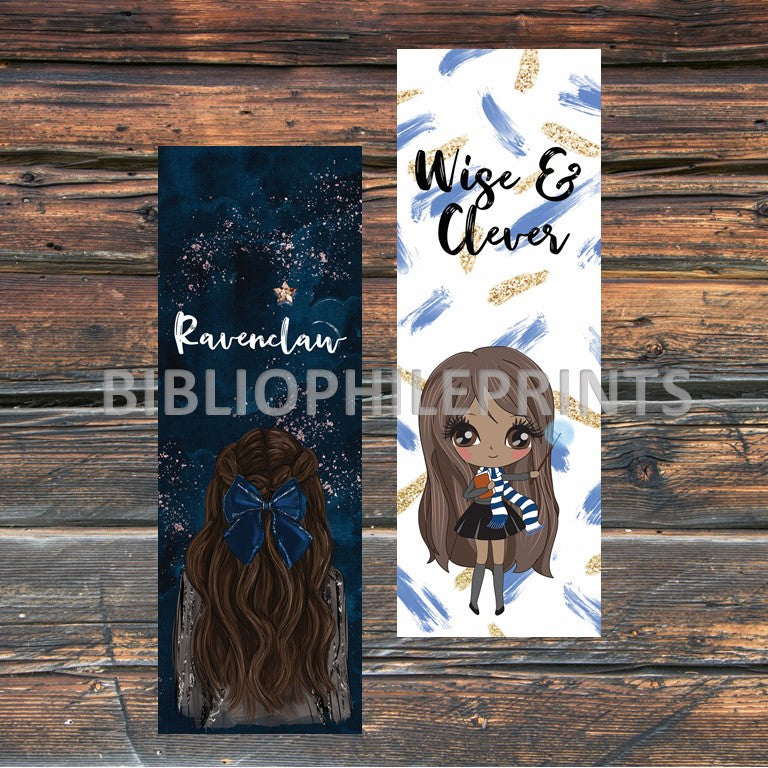 House of Wise Girl Double Sided Bookmark - Brunette, Dark Skin