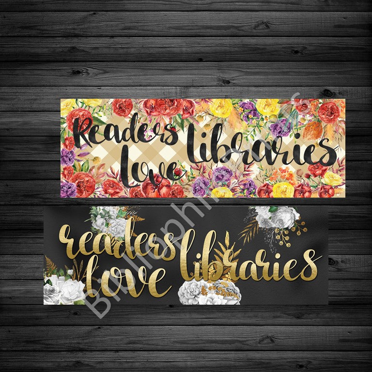 Readers Love Libraries Double Sided Bookmark