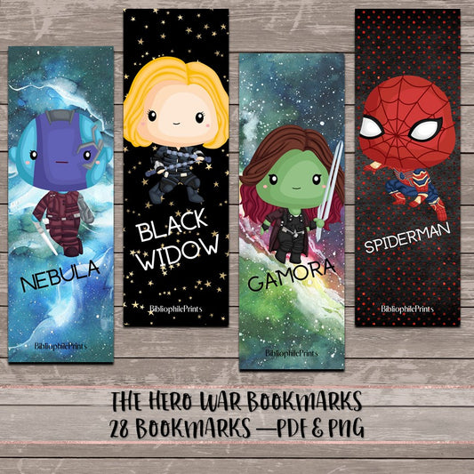 Infinity Heroes - Digital Bookmarks