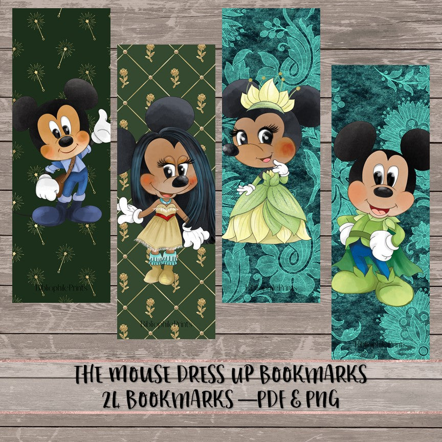 The Mouse Plays Dress Up - Digital Bookmarks