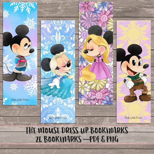 The Mouse Plays Dress Up - Digital Bookmarks