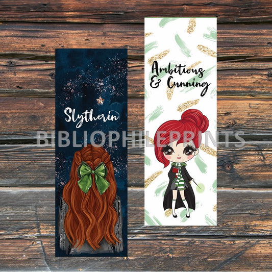 House of Cunning Girl Double Sided Bookmark - Red Head