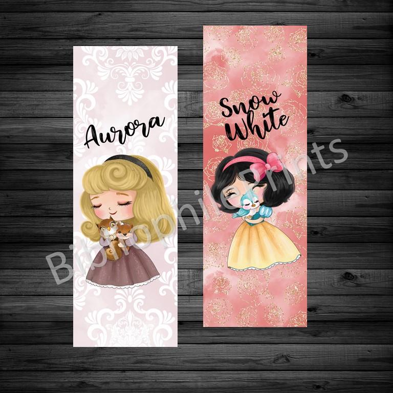Aurora and Snow White Double Sided Bookmark - bibliophileprints