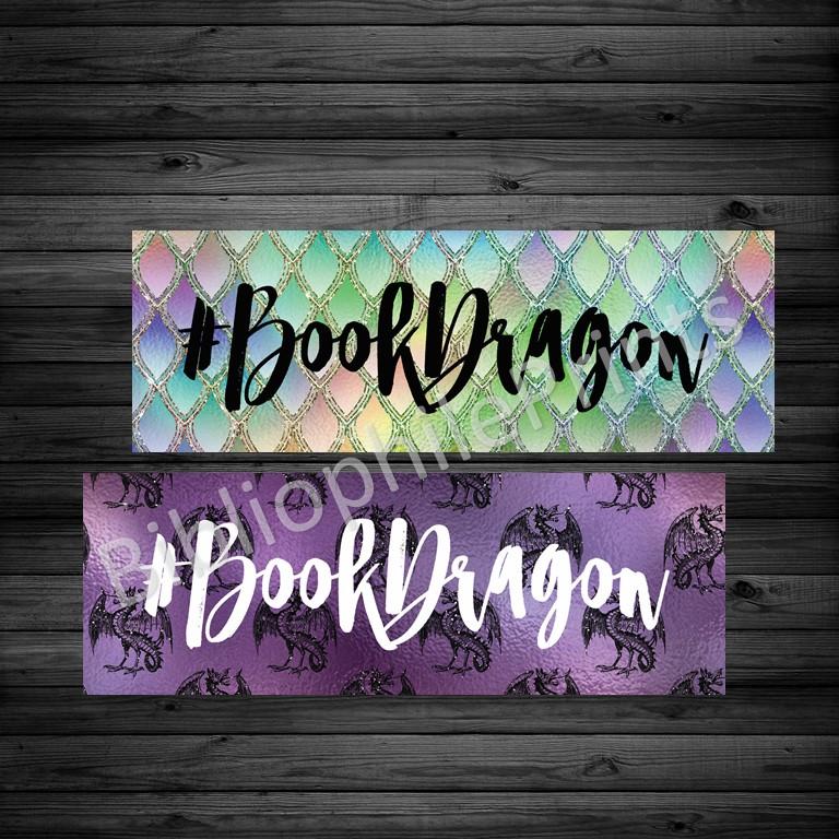 #BookDragon Double Sided Bookmark - bibliophileprints