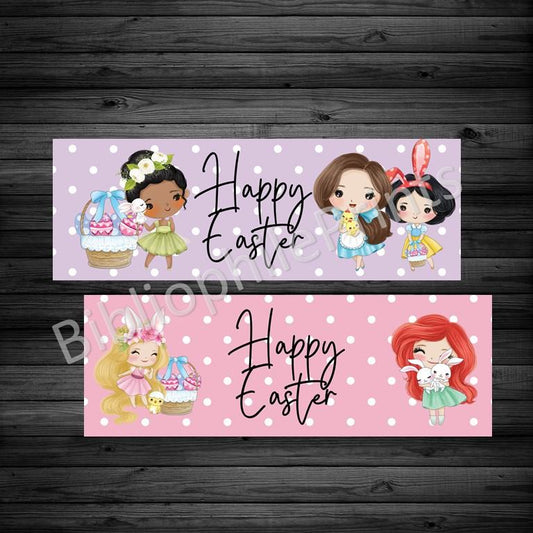 Happy Easter Princesses Double Sided Bookmark - bibliophileprints